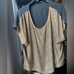 Club Monaco sequins top